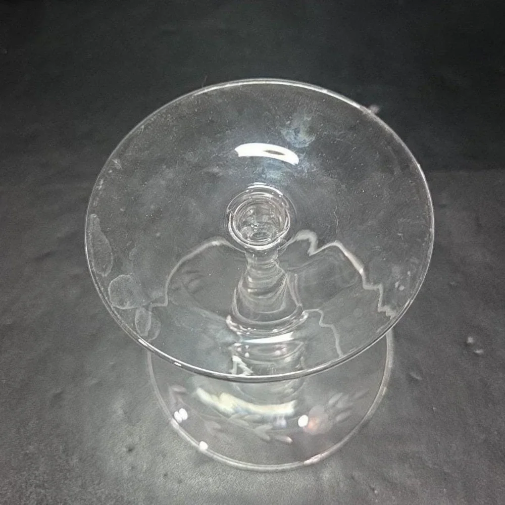 Princess‎ House Heritage Crystal Candlestick, Etched Floral Glassware, 5